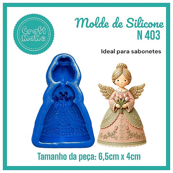 Molde 403 - Anjinha Tulipa (Natal 2026)