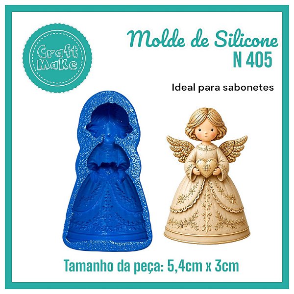 Molde 405 - Anjinha Coração (Natal 2026)