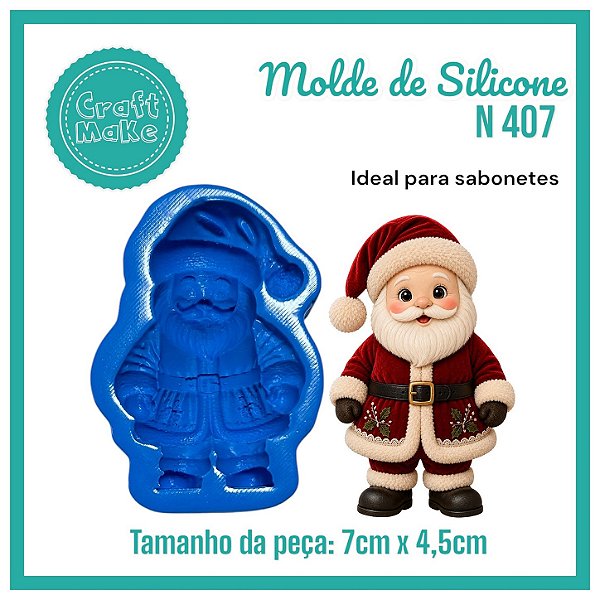 Molde 407 - Papai Noel Vintage (Natal 2026)