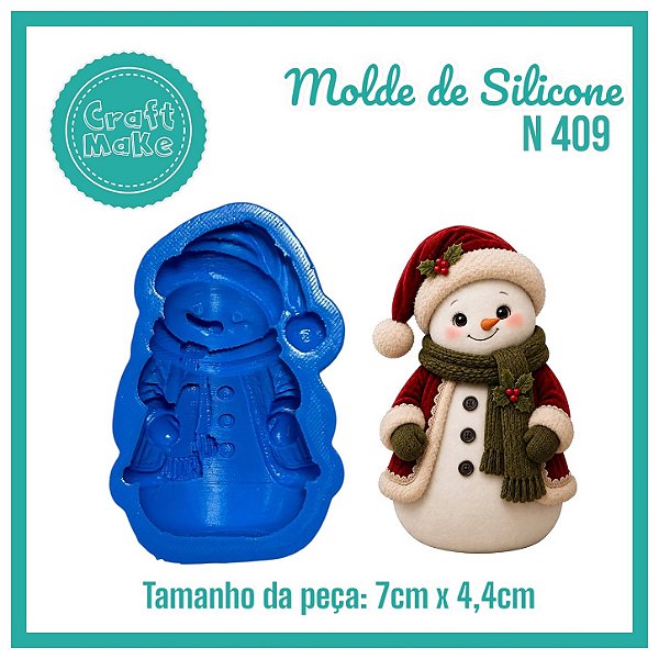 Molde 409 - Boneco de Neve Vintage (Natal 2026)
