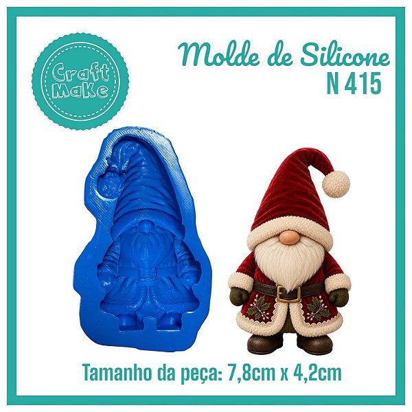 Molde 415 - Papai Noel Nórdico Vintage (Natal 2026)
