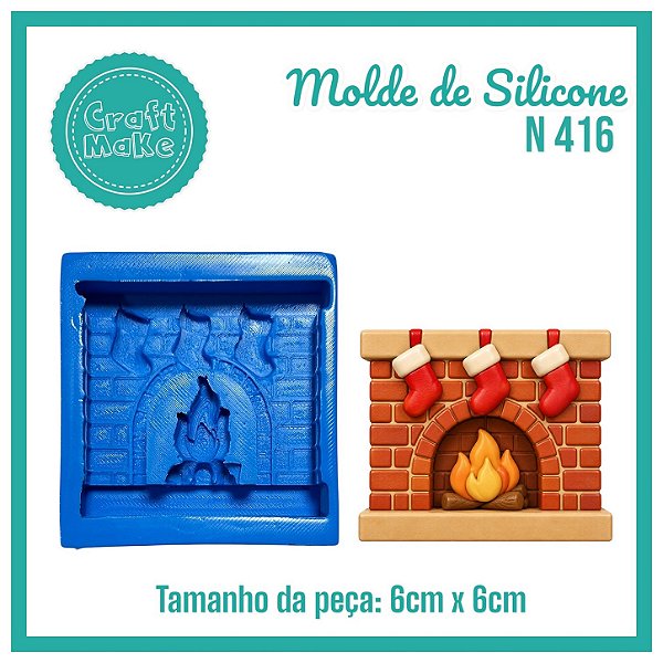 Molde 416 - Lareira com botinhas (Natal 2026)