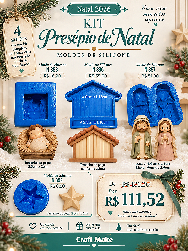Kit Presépio de Natal (Natal 2026)