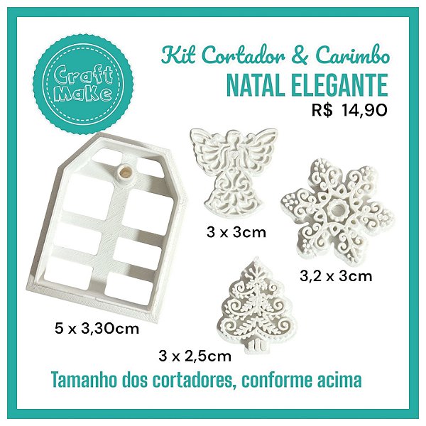 Kit Tag e Carimbos - Natal Elegante - 2026