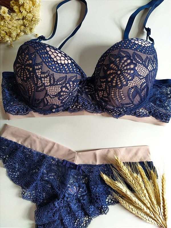 Conjunto Lingerie Hibisco com Bojo