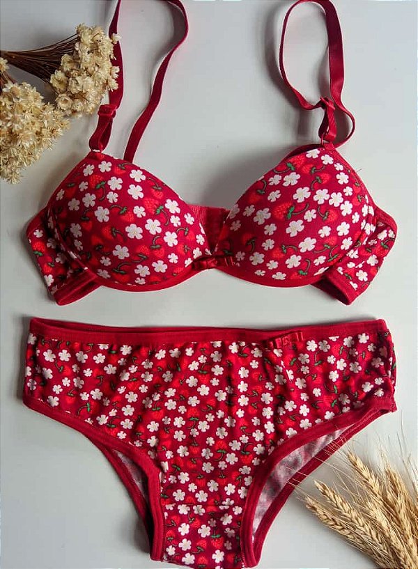 Conjunto Flor de Lis – Lingerie Menina Moça