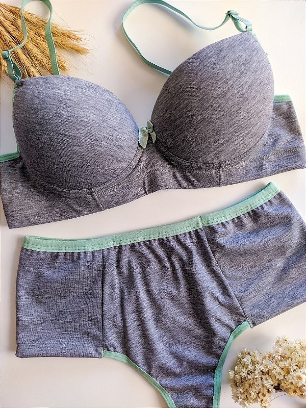 Conjunto Lingerie Onze Horas com Bojo