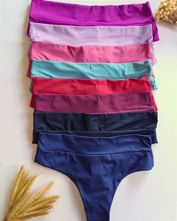 Kit 3 Calcinhas Primavera - Fio Duplo – Cores Sortidas