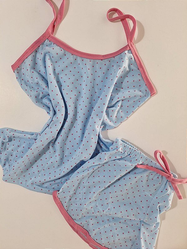 Pijama Short Doll Poá