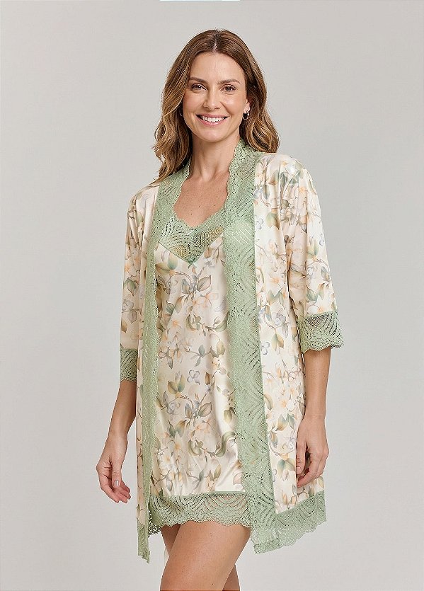 Kit Camisola e Robe Primavera