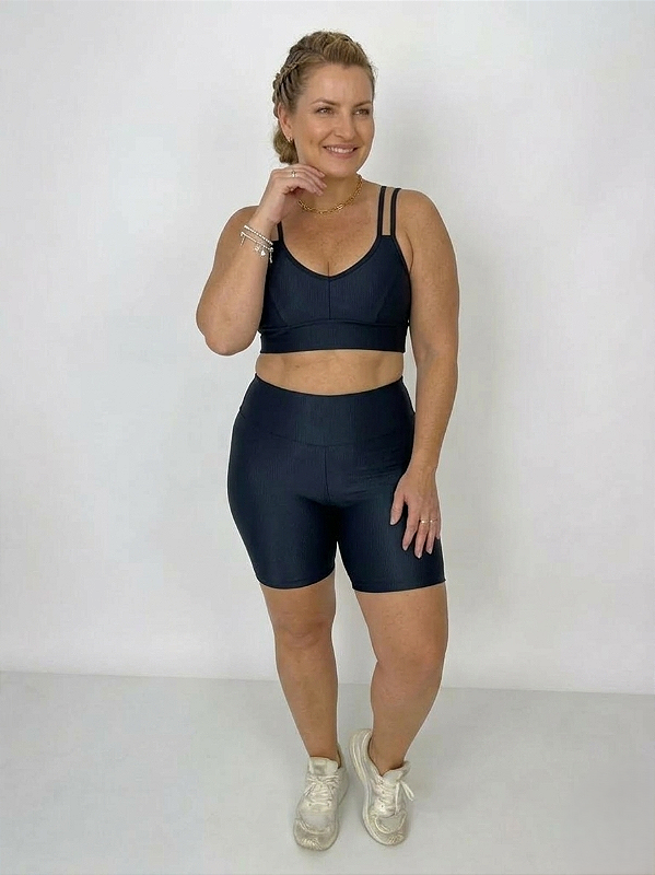 Conjunto Fitness Lótus Urbana Plus Size com Compressão