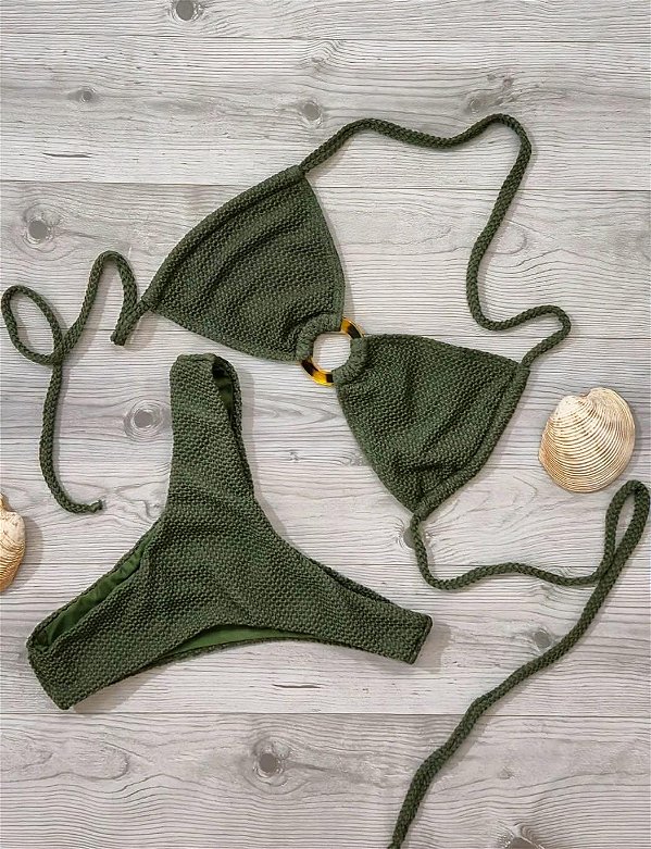 Biquíni Conjunto Fivela Meia Taça