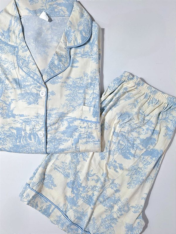Pijama Americano Floresta Short Doll
