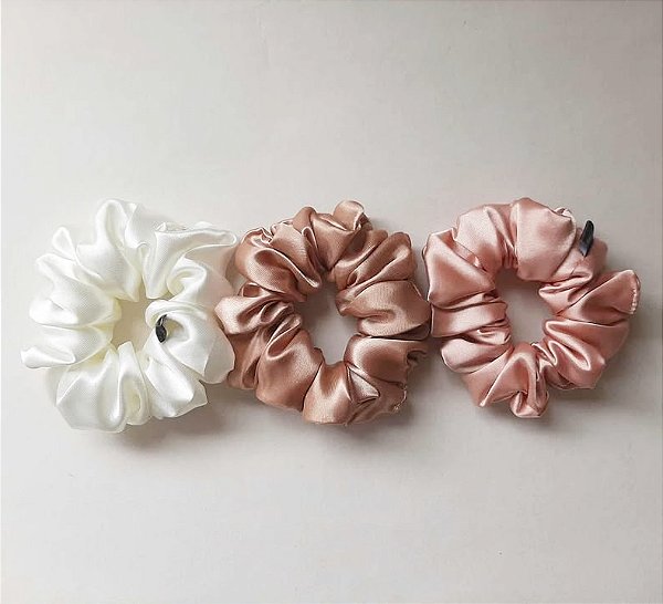 Kit Scrunchie acetinado