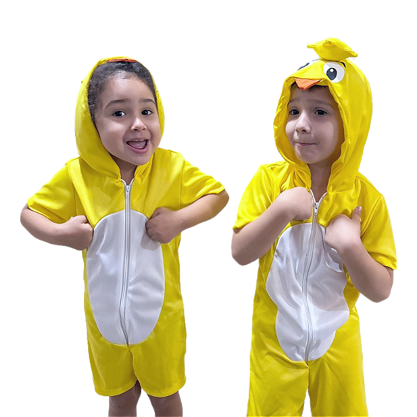 Pijama Fantasia Pintinho Amarelinho Infantil