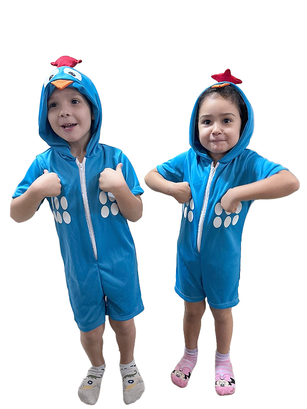 Pijama/Fantasia Galinha Azul Infantil