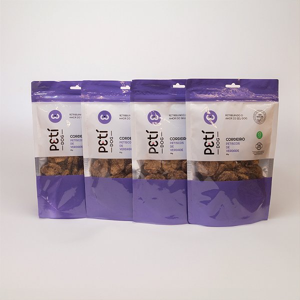 Kit Petisco Natural Sabor Cordeiro - 4 unidades / 320g