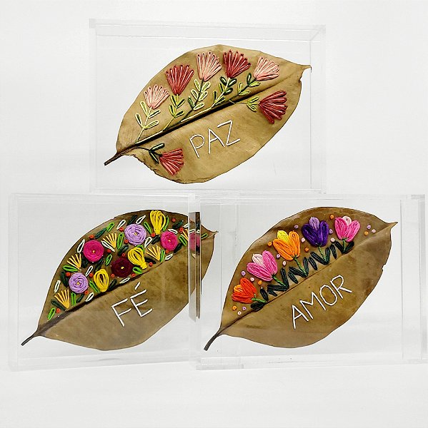 Folha Floral e Palavra