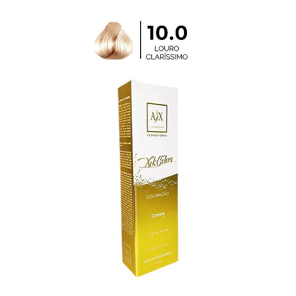 Coloração Creme 10.0 Loiro Claríssimo AX Lauarrah Professional