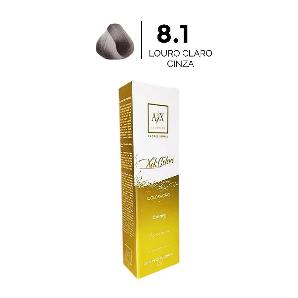 COLORAÇÃO 8.1 LOURO CLARO CINZA LAUARRAH