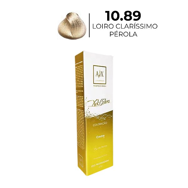 COLORAÇÃO CREMA 10.89 LOIRO CLARISSIMO PÉROLA LAUARRAH