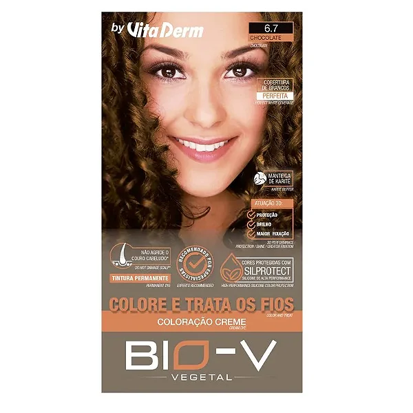 Vita Derm BIO-V Coloração 6.7 Louro Escuro Marrom