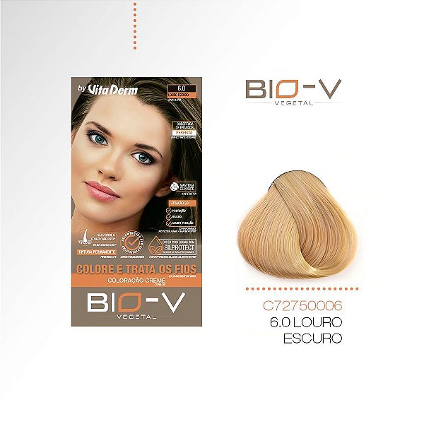 COLORAÇÃO BIO-V 6.0 LOURO ESCURO VITA DERM