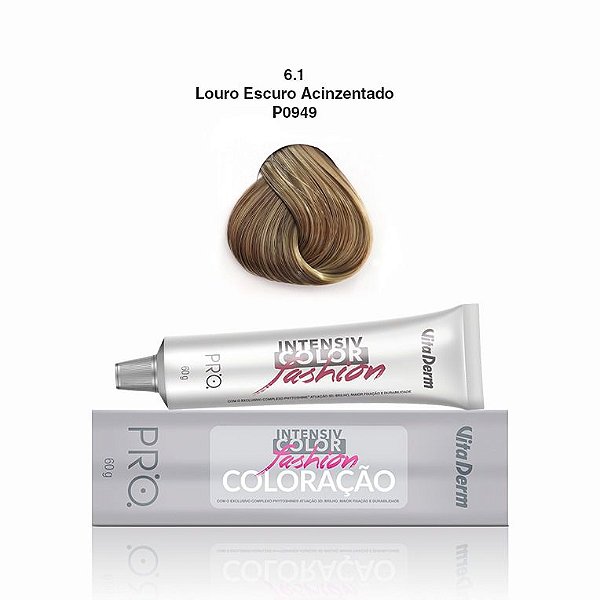 COLORAÇÃO PROFISSIONAL 6.1 LOURO ESCURO ACINZENTADO VITA DERM