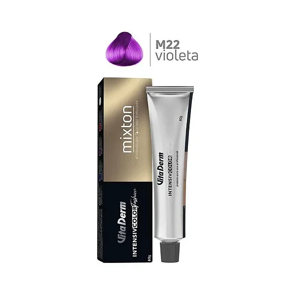 Vita Derm Intensiv Color Coloração Profissional M22 Violeta 60g