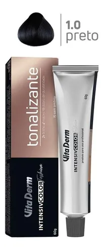 Vita Derm Intensiv Color Tonalizante 1.0 Preto 60g
