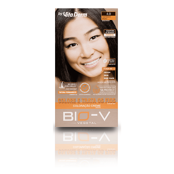 Vita Derm BIO-V Coloração 4.0 Castanho Médio