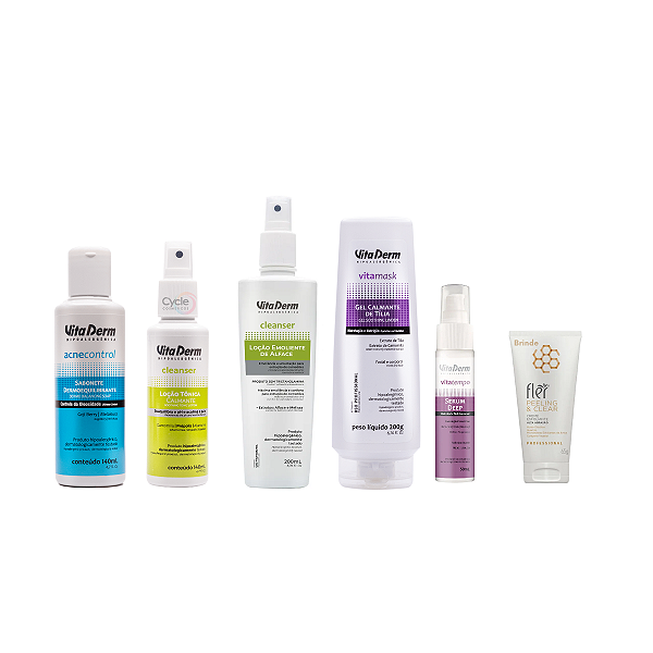 Kit de Limpeza Facial para Todos os Tipos de Pele Home Care