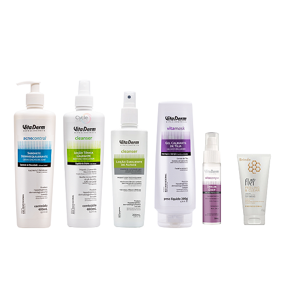 Kit de Limpeza Facial para Todos os Tipos de Pele PRO