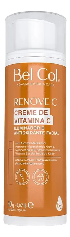 Bel Col Renove C Creme de Vitamina C Iluminador Facial 30g