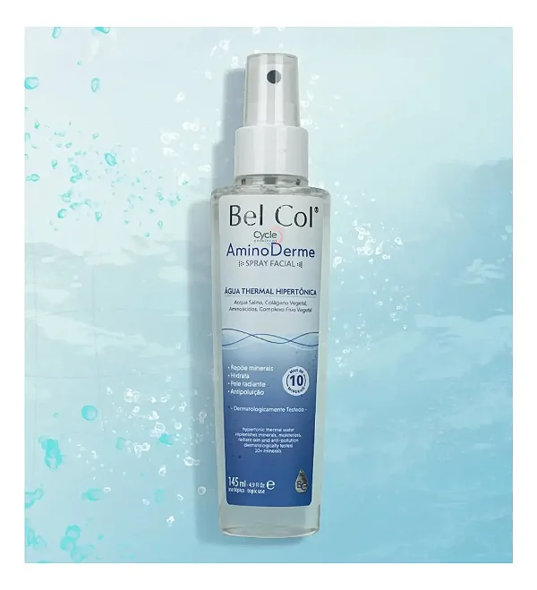 Bel Col Aminoderme Água Thermal Spray Facial 145ml