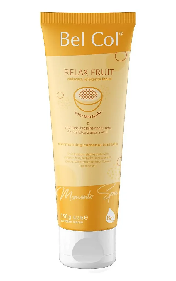 Bel Col RelaxFruit Máscara Relaxante e Calmante Facial 150g