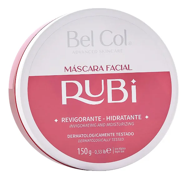 Bel Col Máscara Rubi Revigorante e Hidratante Facial 150g