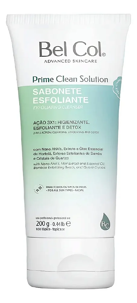 Bel Col Prime Clean Solution Sabonete Esfoliante Facial 200g