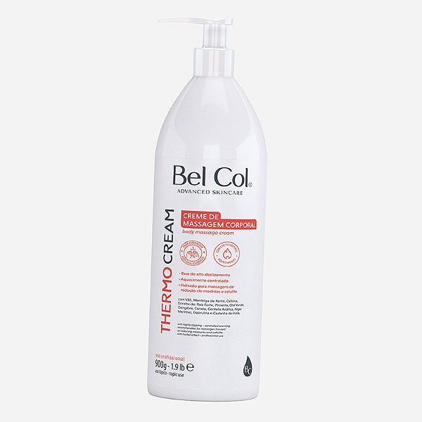 Bel Col ThermoCream Creme Corporal Para Massagem 900g