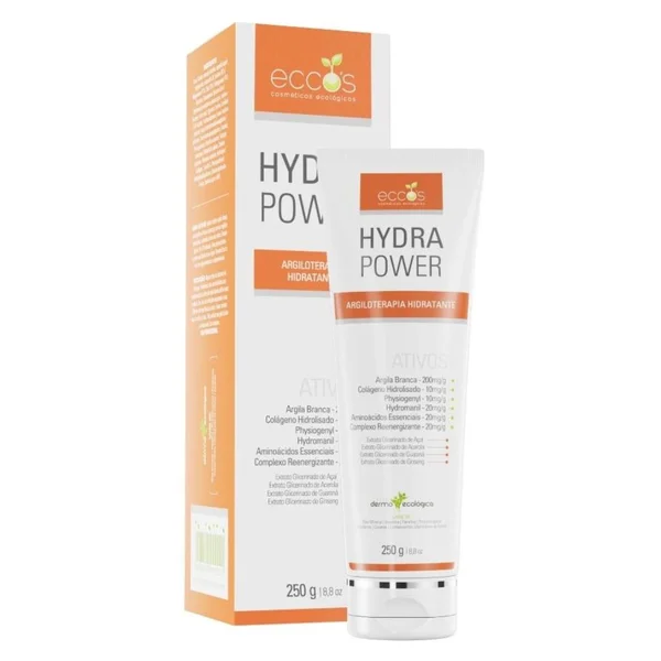 Eccos HydraPower Creme Argiloterapia Hidratante, Tonificante e Revitalizante 250g