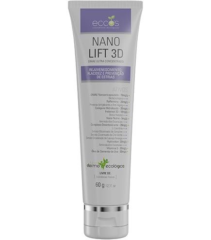 Eccos Nano Lift 3D Creme Rejuvenescimento Facial e Corporal 60g