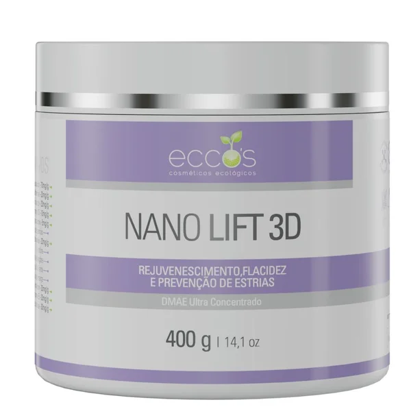 Eccos Nano Lift 3D Creme Rejuvenescimento Facial e Corporal 400g