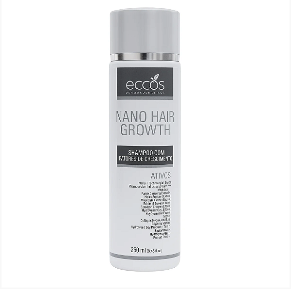 Eccos Nano Hair Growth Shampoo Para Redução de Queda Capilar 250ml