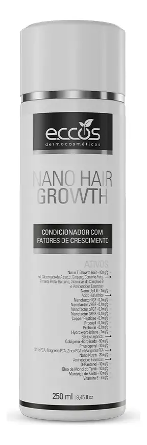 Eccos Nano Hair Growth Condicionador Hidratante e Nutritvio 250ml