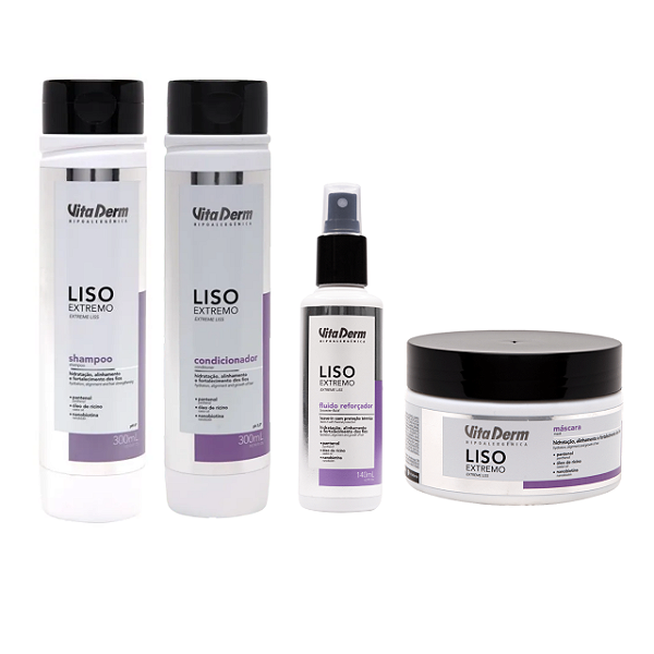 Vita Derm Kit Liso Extremo Completo (4 itens )
