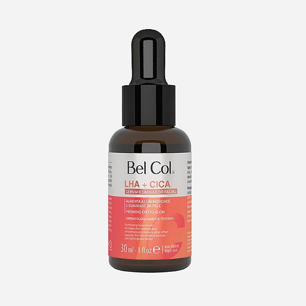 Bel Col Sérum Iluminador Facial Efeito Glow e Suavidade na Pele 30ml