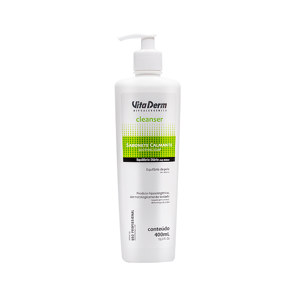 Vita Derm Cleanser Sabonete Calmante Facial 400ml