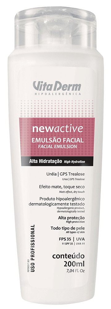 Emulsão Facial New Active Vitaderm 200Ml