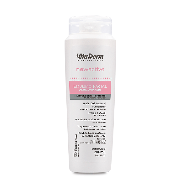 Vita Derm New Active Emusão Facial 35FPS 200ml