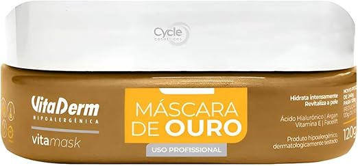 Vita Derm Vita Mask Máscara Ouro 120g